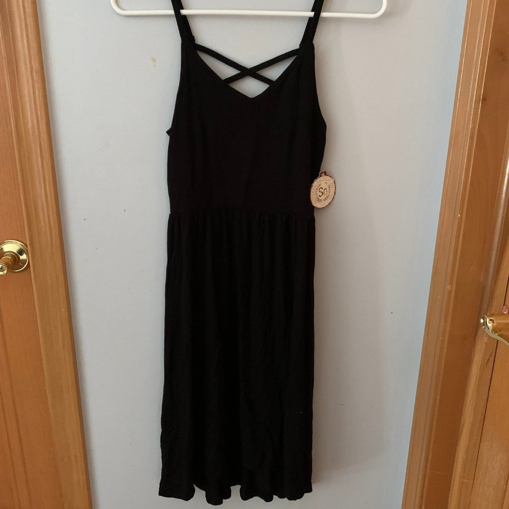 NWT // SO // Black skater dress
